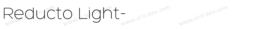 Reducto Light字体转换